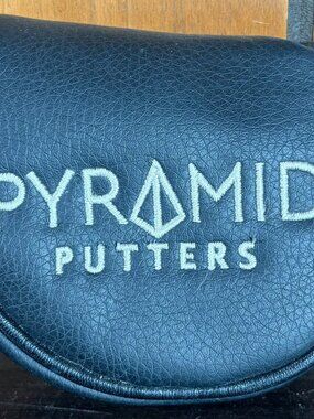 Pyramid Putters Black Blade/Mallet Putter Headcover Preowned Condition GOOD